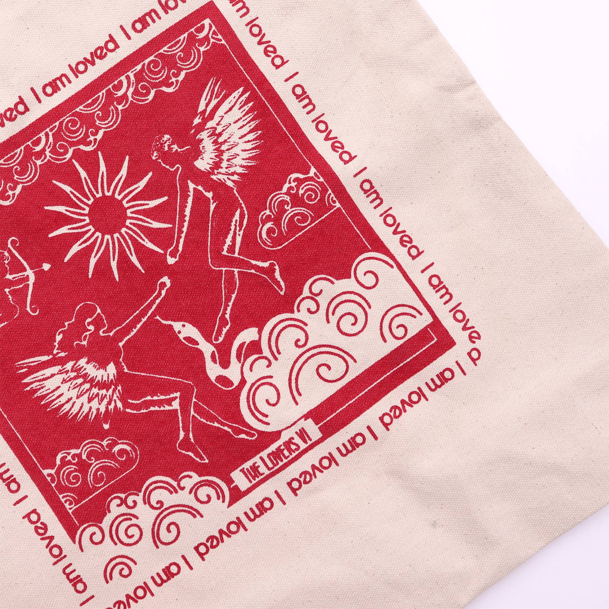Hop Hare Tote Bag - I am Loved -  Cotton Canvas