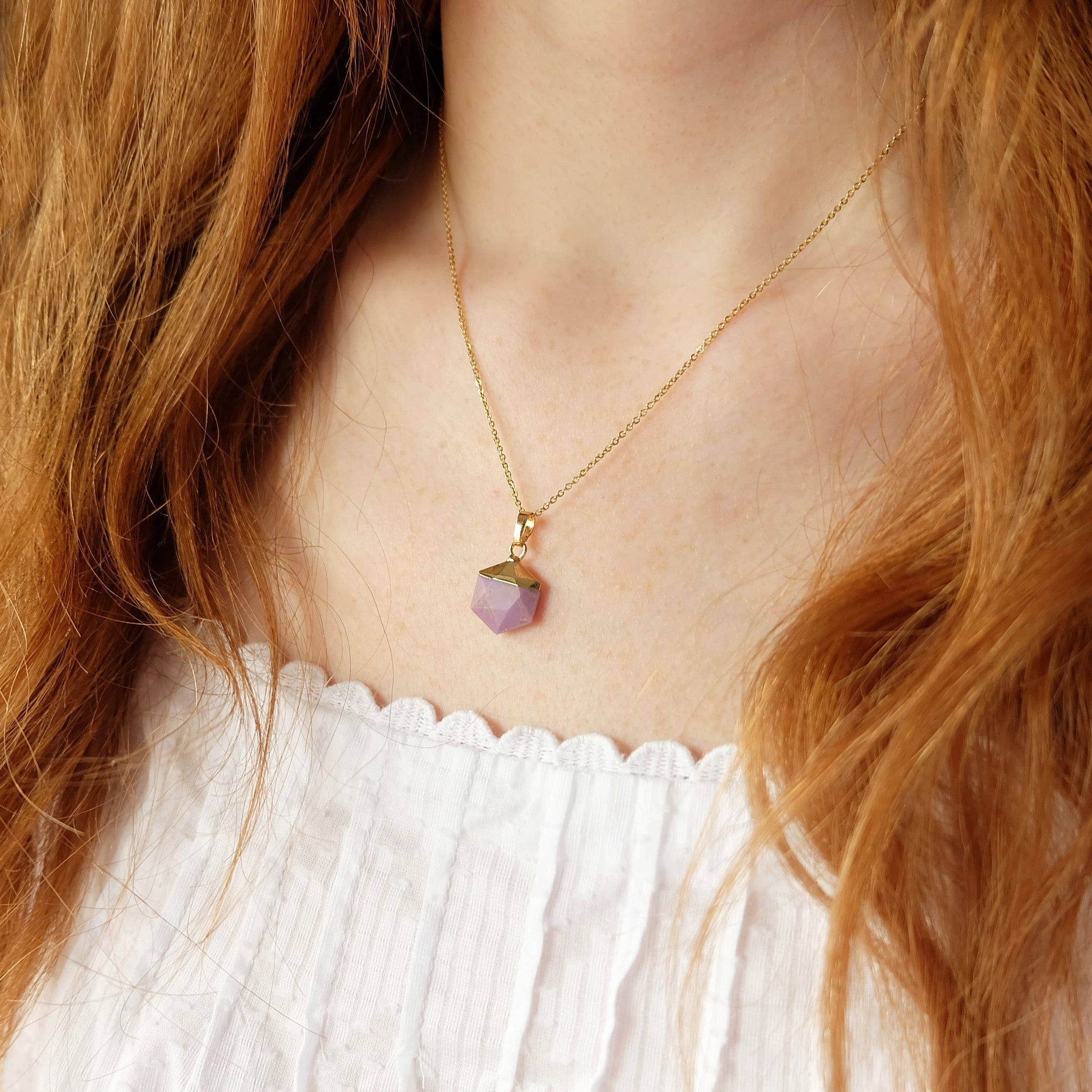 Sugilite Semi Precious Gemstone Necklace