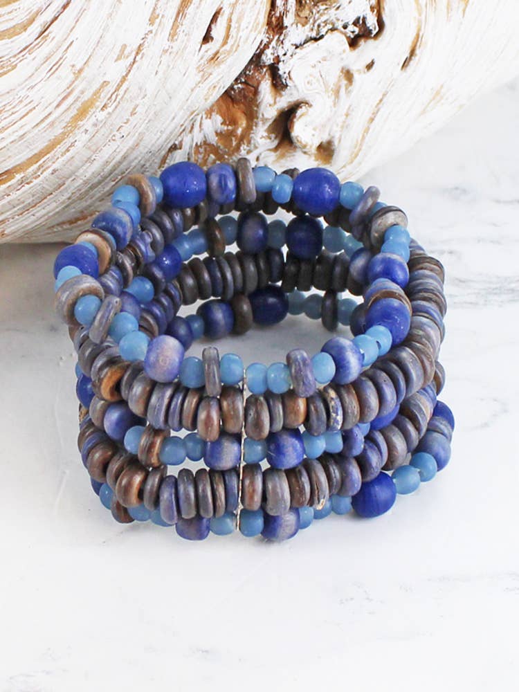 ELASTICATED MULTI-STRAND BRACELET