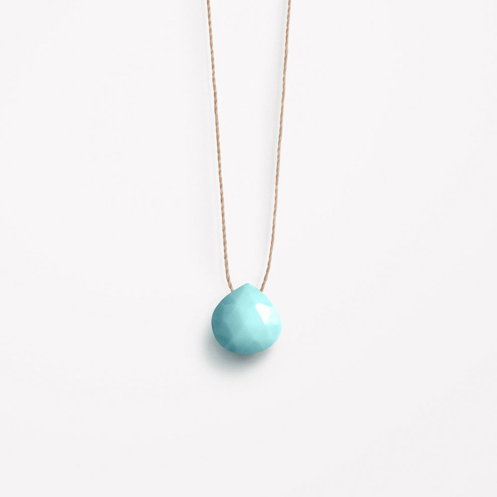 December Turquoise Birthstone Fine Cord Necklace - Native Self