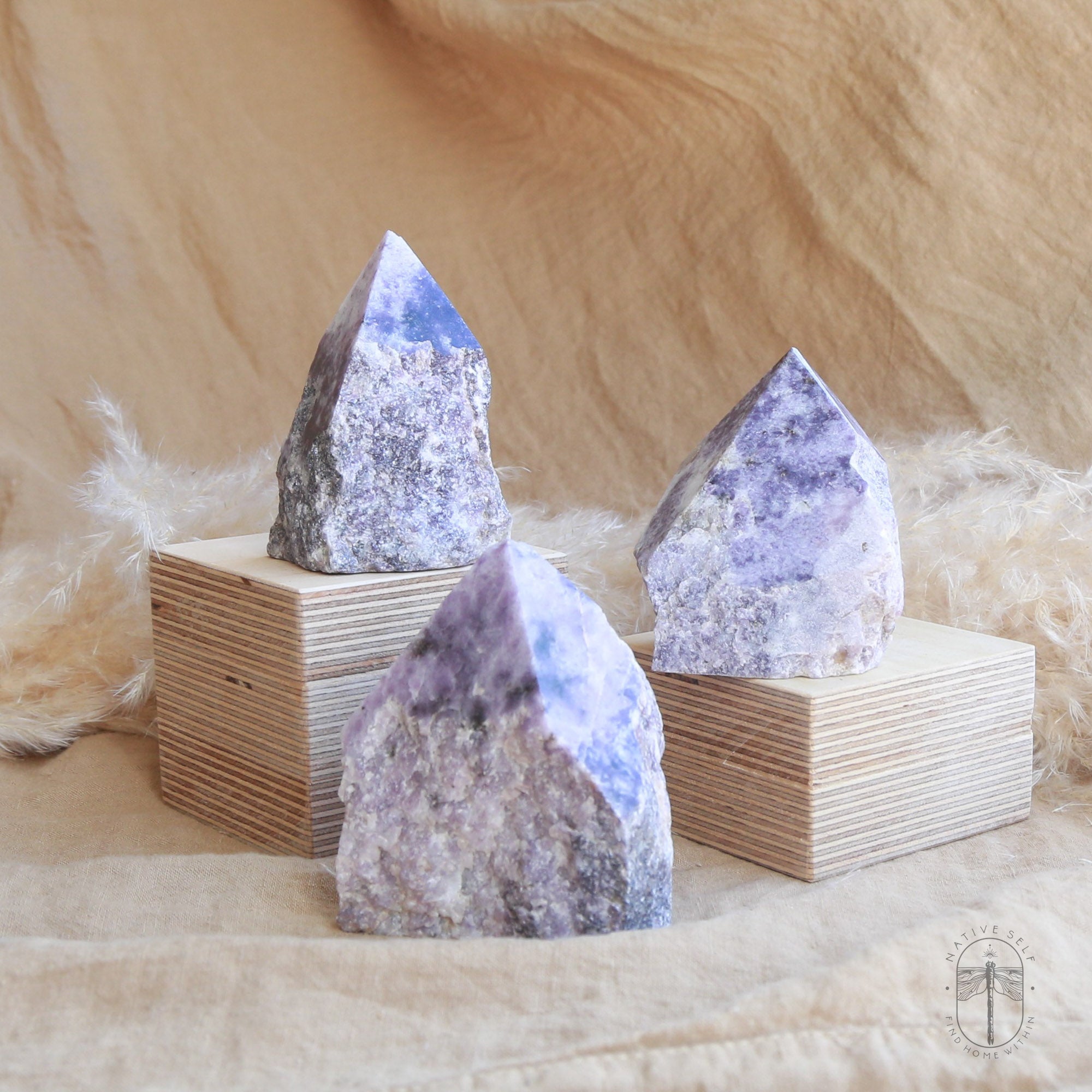 Lepidolite Raw Points - Native Self