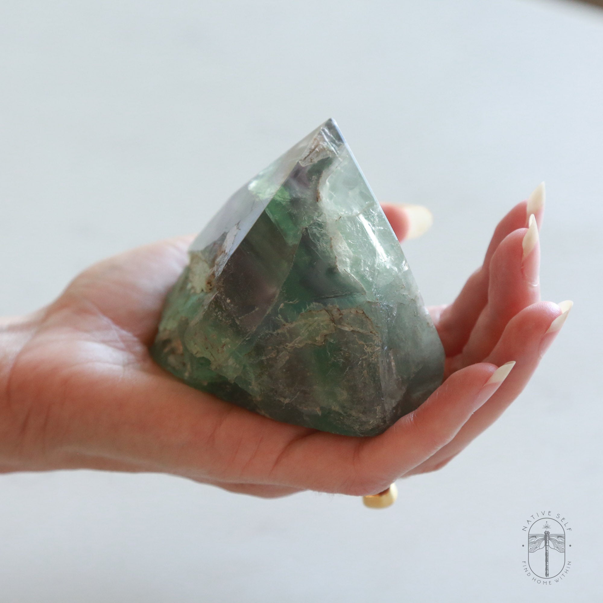 Rainbow Fluorite Raw Points - Native Self