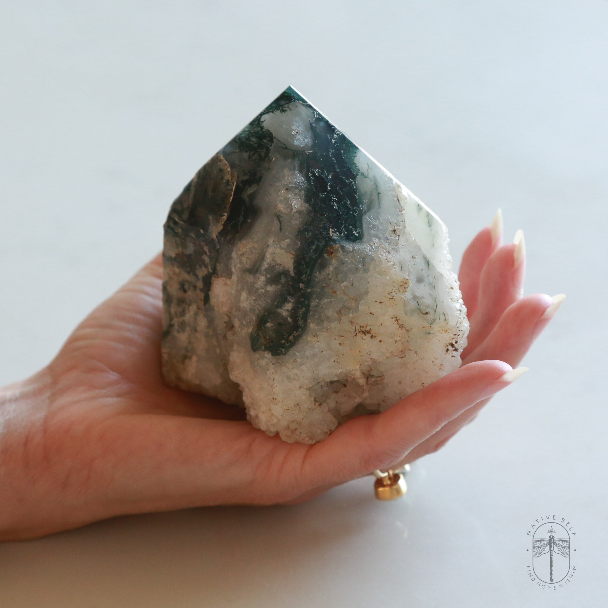 Moss Agate Raw Points - Native Self