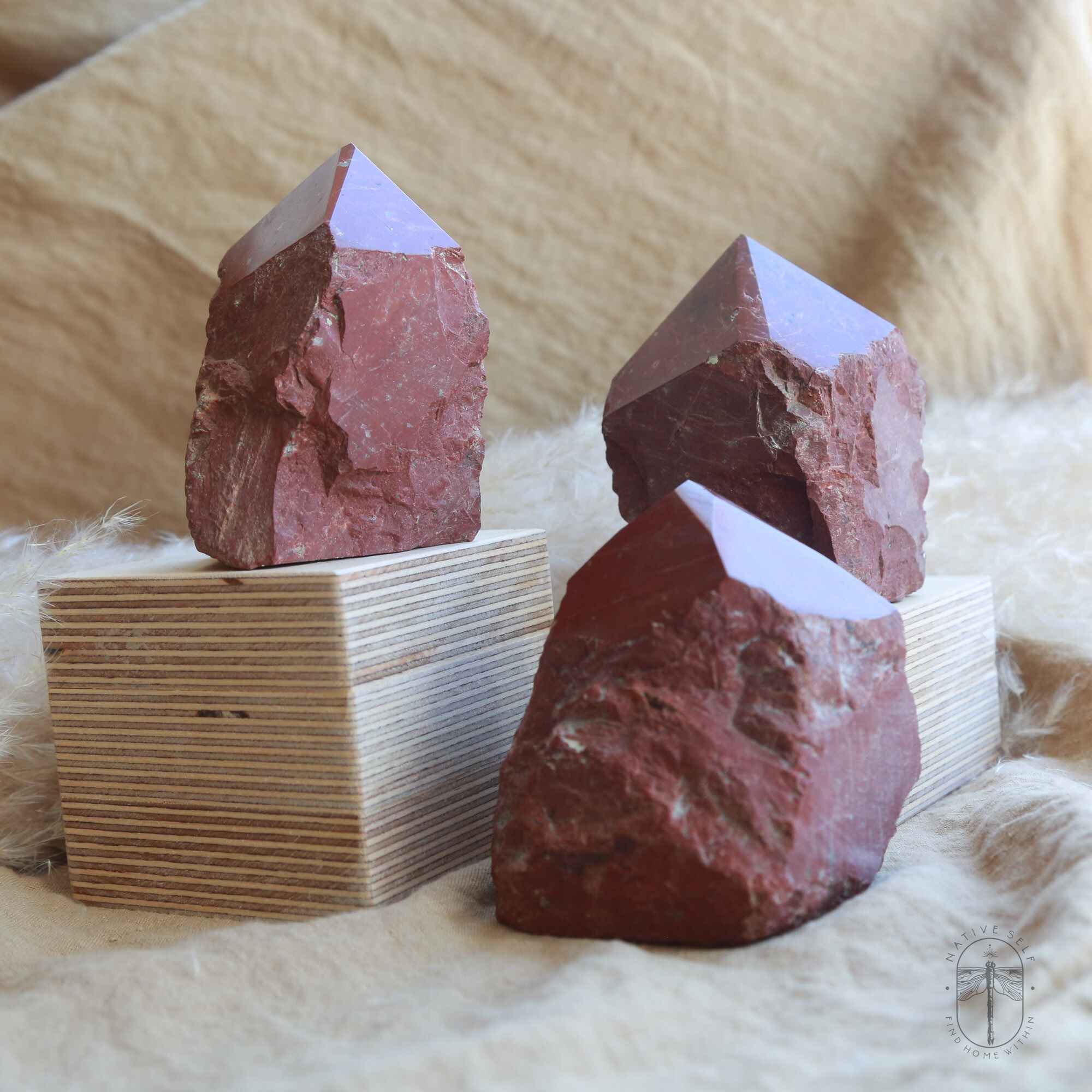 Red Jasper Raw Points - Native Self